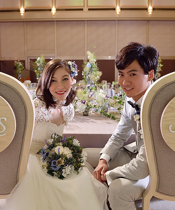 ボレロ付ケミカルレースドレス