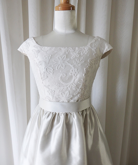 リバーレース＆ミカドのギャザープリンセスドレス