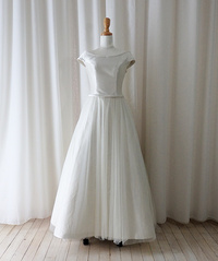 オフショルダーフレンチスリーブAラインドレス