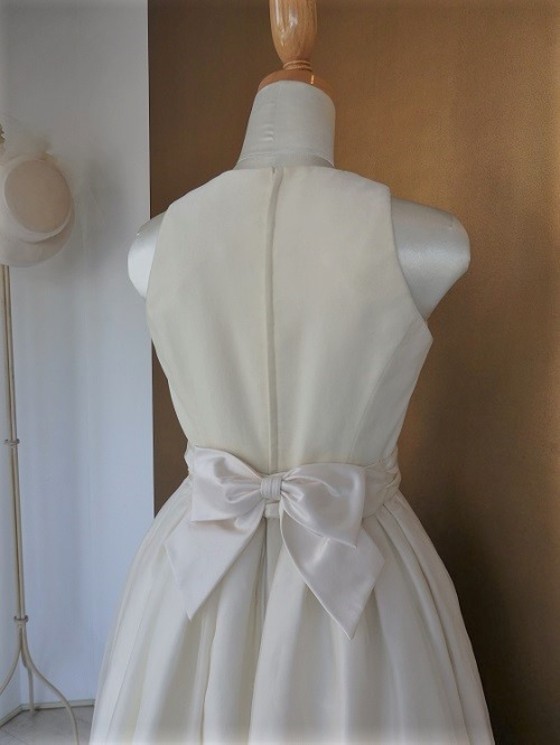 アメリカンスリーブギャザータックドレス