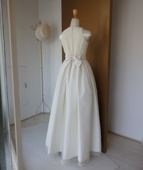 アメリカンスリーブギャザータックドレス